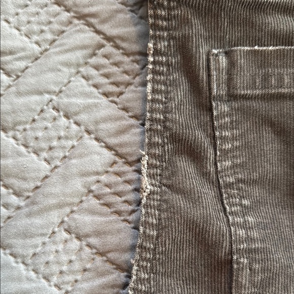 Aerie Gray Distressed Corduroy Overalls - Picture 8 of 13